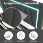 okwish Polsterbett 140x200cm mit LED USB C Stauraum Jugendzimmer Grau ohne Matratze_8