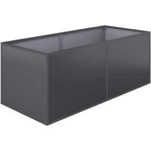 KGT Aluminium-Hochbeet 210, anthrazit-grau, Profilsystem. Robustes Metall-Hochbeet für Garten & Terrasse.