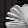 Duravit Wand WC Set Starck 3, weiß, mit Absenkautomatik. Wandhängendes Tiefspüler WC.