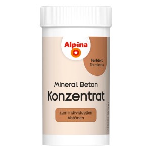 Alpina Mineral Beton Konzentrat Terracotta, 65ml, zur individuellen Farbgestaltung von Beton.