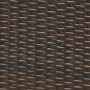 Detailaufnahme: Braunes Polyrattan-Geflecht der Canera Gartenmöbel. Robust und witterungsbeständig.