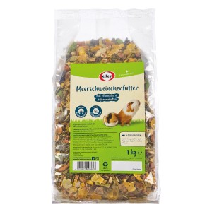 Elles Meerschweinchenfutter, 1kg Packung mit Vitaminen und Mineralstoffen.