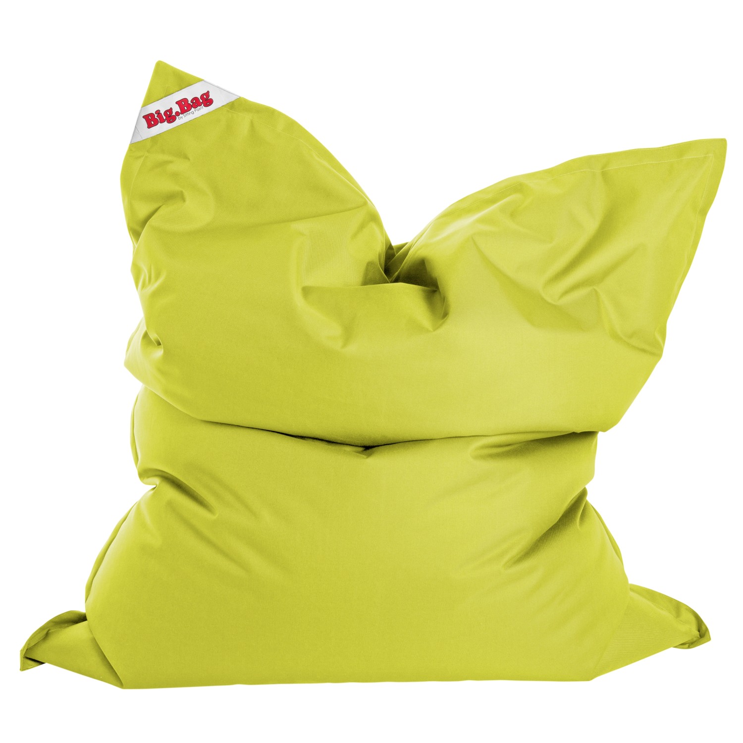 Grüner Sitting Point Sitzsack Big Bag Brava mit 380 l Volumen für Jugend- und Wohnzimmer.