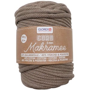 Glorex Makramee Cord 5 mm 500 g Gewebt Hellbraun