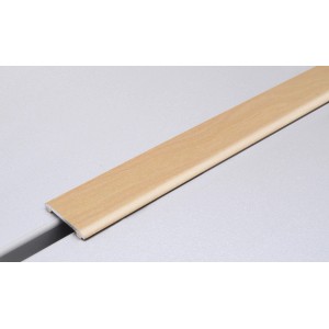 Selbstklebendes Bewegungsprofil aus Alu in Ahorn-Optik, 90cm lang.