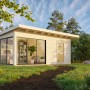 Palmako Gartenhaus Andrea Slide Plus 595 x 300 cm Grau-Anthrazit FSC®