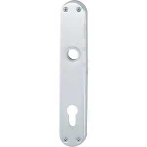 AnsaPro Türbeschlag: Silbernes Türschild Eder PZ aus Aluminium für Innentüren.