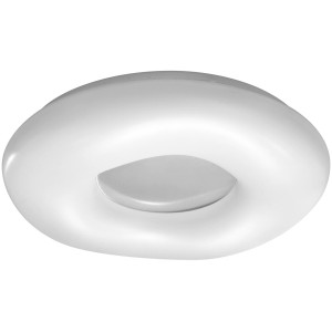 Weiße Ledvance Smart+ WiFi Deckenleuchte Orbis Cromo, Ø 50 cm, Tunable White.