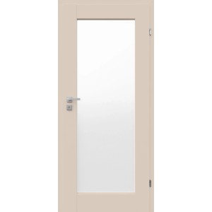 Classen Zimmertür Kofano 1.2 Kaschmir, 61x198,5 cm, DIN Links, mit Glaseinsatz.