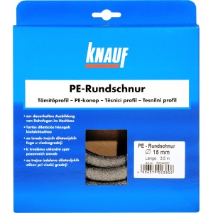Knauf PE-Rundschnur, 15mm, 3,5m, zur Hinterfüllung von Dehnungsfugen im Innen- und Außenbereich.