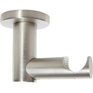 Mydeco Gardinenstange Deckenhalterung Urban, Edelstahl-Optik, für 2 cm Stangen.