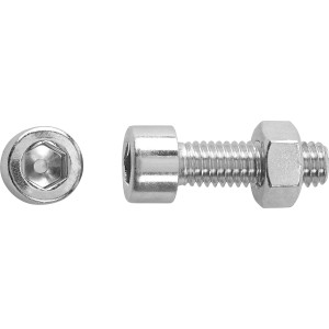 Innensechskantschrauben Linsenkopf Ø 6 mm x 16 mm Stahl 20 Stück