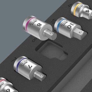 Wera Zyklop Bitnüsse im Set in Schaumstoffeinlage für Werkstattwagen.