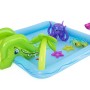 Bestway Wasserspielcenter Aquarium mit Rutsche, Delfin, Oktopus und Palme.