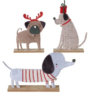 Boltze Deko-Figur Barney 3-fach Sortiert Mehrfarbig