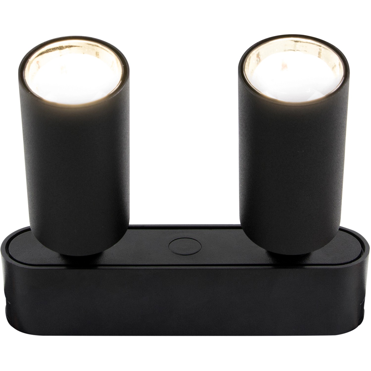 Brilliant LED-Spot Click & Shine Tube 2er, sand-schwarz, für Schienensysteme.