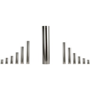 Bertrams Ofenrohr feueraluminiert Ø 100 mm x 500 mm Silber