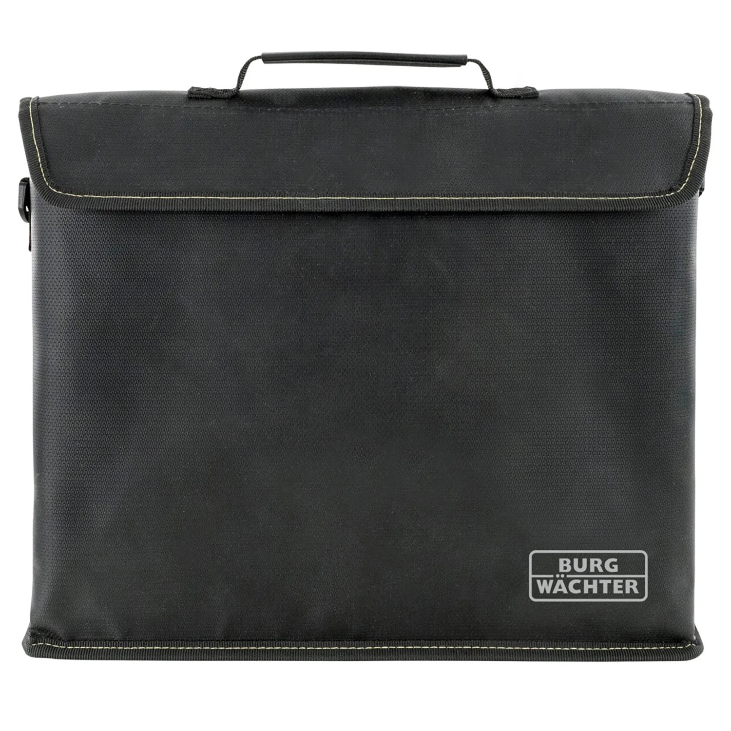 Schwarze Burg-Wächter Feuerschutztasche Fire-Bag FB 500 für Dokumente.