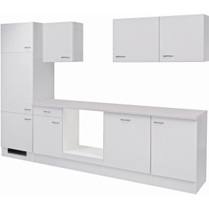Flex-Well Classic Küchenzeile Wito 280 cm ohne E-Geräte Weiß