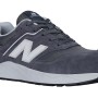 New Balance Elite Lite S1 Sicherheitsschuh, grau-weiß, Gr. 40. Arbeitsschuh mit weißem "N" Logo.
