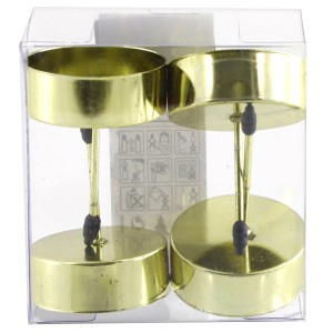 Teelichthalter zum Stecken Metall 4 Stück