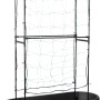 Schwarze Elho Pflanzwand Veggie Wall mit Rankgitter, ideal für Kletterpflanzen im Garten oder auf dem Balkon.