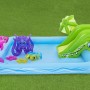 Bestway Wasserspielcenter Aquarium mit Rutsche und Meerestier-Figuren.