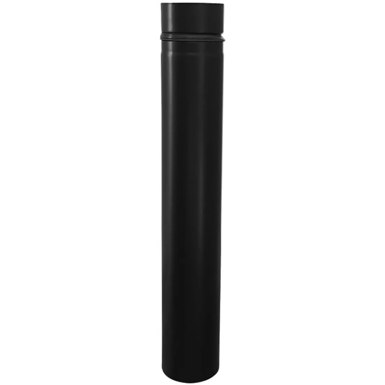Firefix Pelletofenrohr, schwarz, 80 mm Durchmesser, 500 mm lang, Zubehör für Kamine und Öfen.