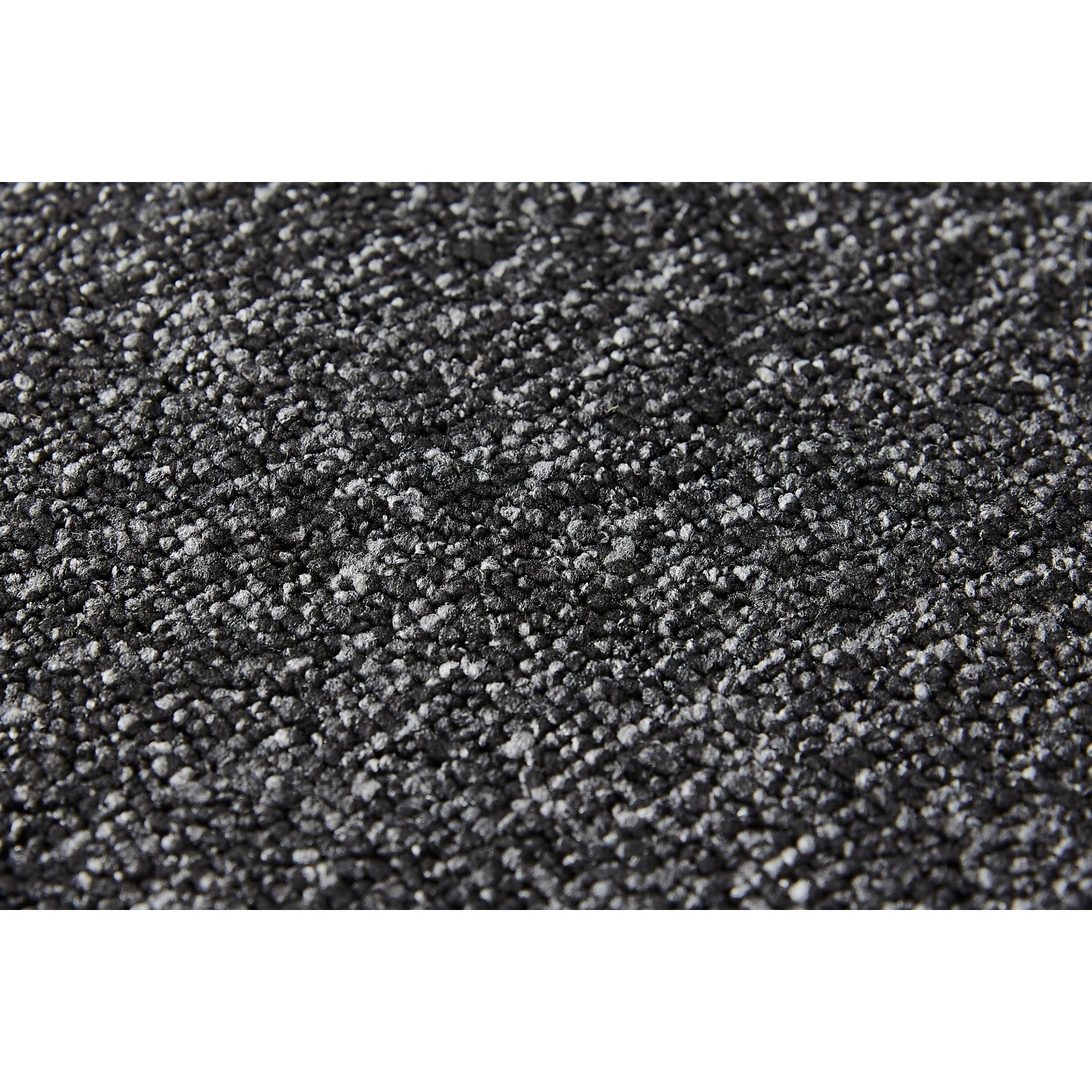 Anthrazitfarbener Andiamo Teppichboden Alvar als Meterware mit Vliesstruktur.