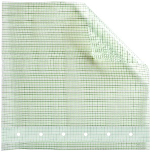 Heissner PE-Gitterfolie 2m breit, grüne Teichfolie mit Nagelrand für Gartenteiche.