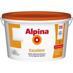 Alpina Excellent Weiß matt 5 l