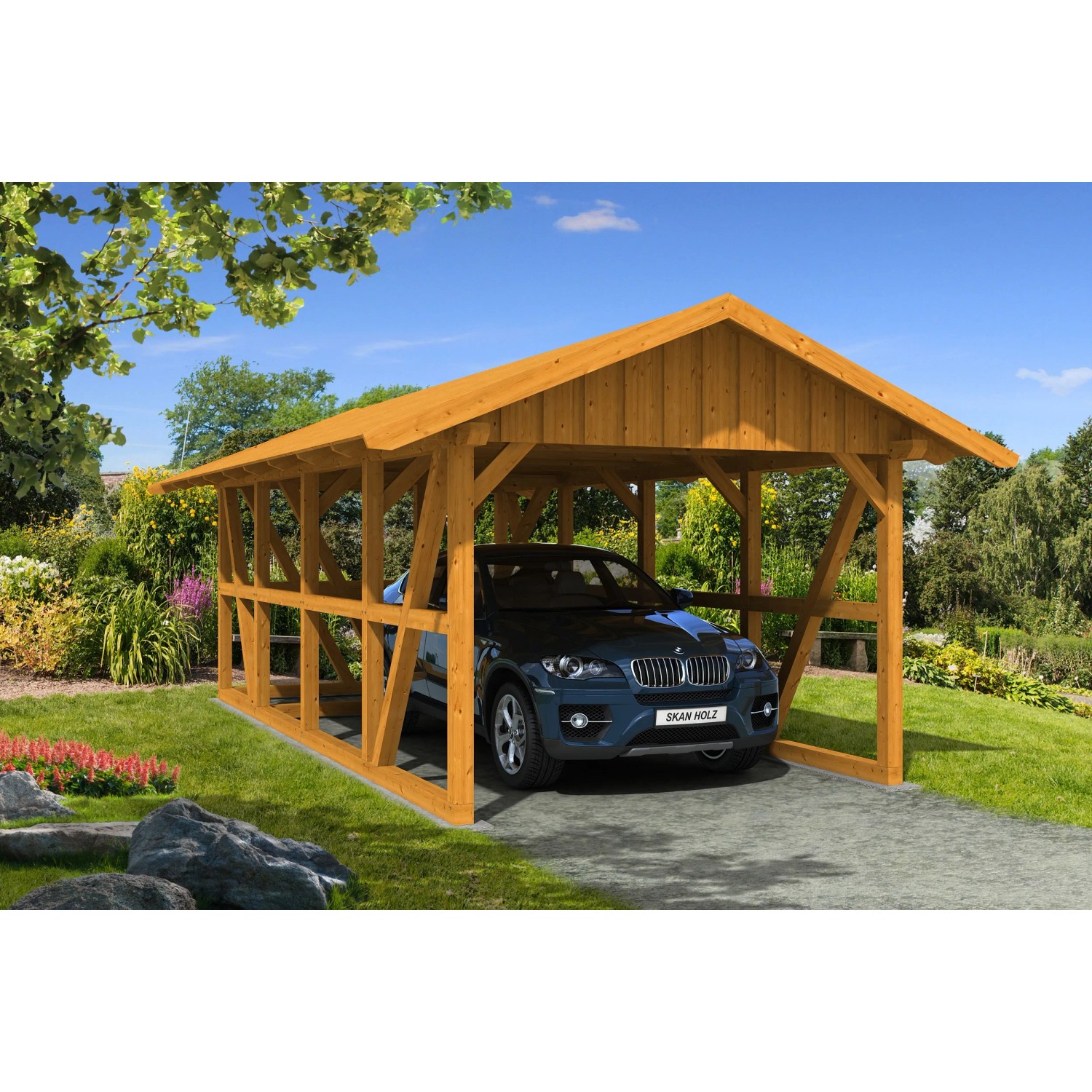 Spannende Skan Holz Carport Bilder