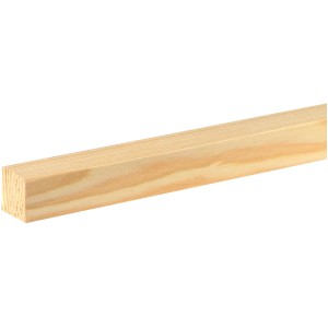 FN Neuhofer Flachleiste aus Lärche, unbehandelt, 22x22x2000 mm, für Bastelarbeiten.