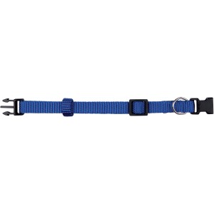 Blaues Jollypaw Hundehalsband, Größe L-XL, 40-65 cm, aus robustem Nylon.