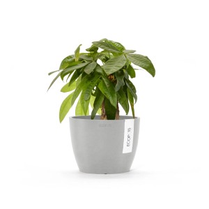 Ecopots Blumentopf Stockholm Weißgrau 16 cm