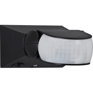 Telefunken Bewegungsmelder 180° in Schwarz für den Außenbereich.