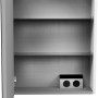Offener Fackelmann Spiegelschrank SBC, weiß, 50 cm breit, mit zwei Einlegeböden.