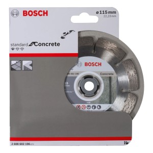 Bosch Diamant Trennscheibe, 115 mm Durchmesser, für Winkelschleifer und Betonarbeiten.