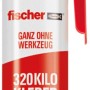 Fischer 320 Kilo Kleber, 200ml Kartusche mit rotem Applikator. Montagekleber für zuverlässigen Halt.