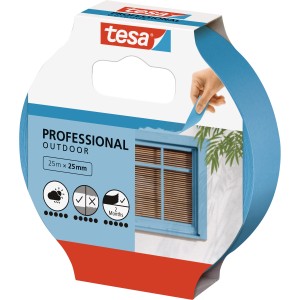 Tesa Malerband Professional Outdoor, 25 m x 25 mm, für präzise Aussenanwendungen.