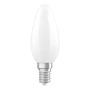 Osram LED-Leuchtmittel E14 Kerzenform, 3,4W, mattweiß, für dekorative Beleuchtung.