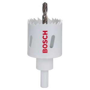 Bosch Bimetall Lochsäge 44 mm mit Zentrierbohrer für präzise Löcher.