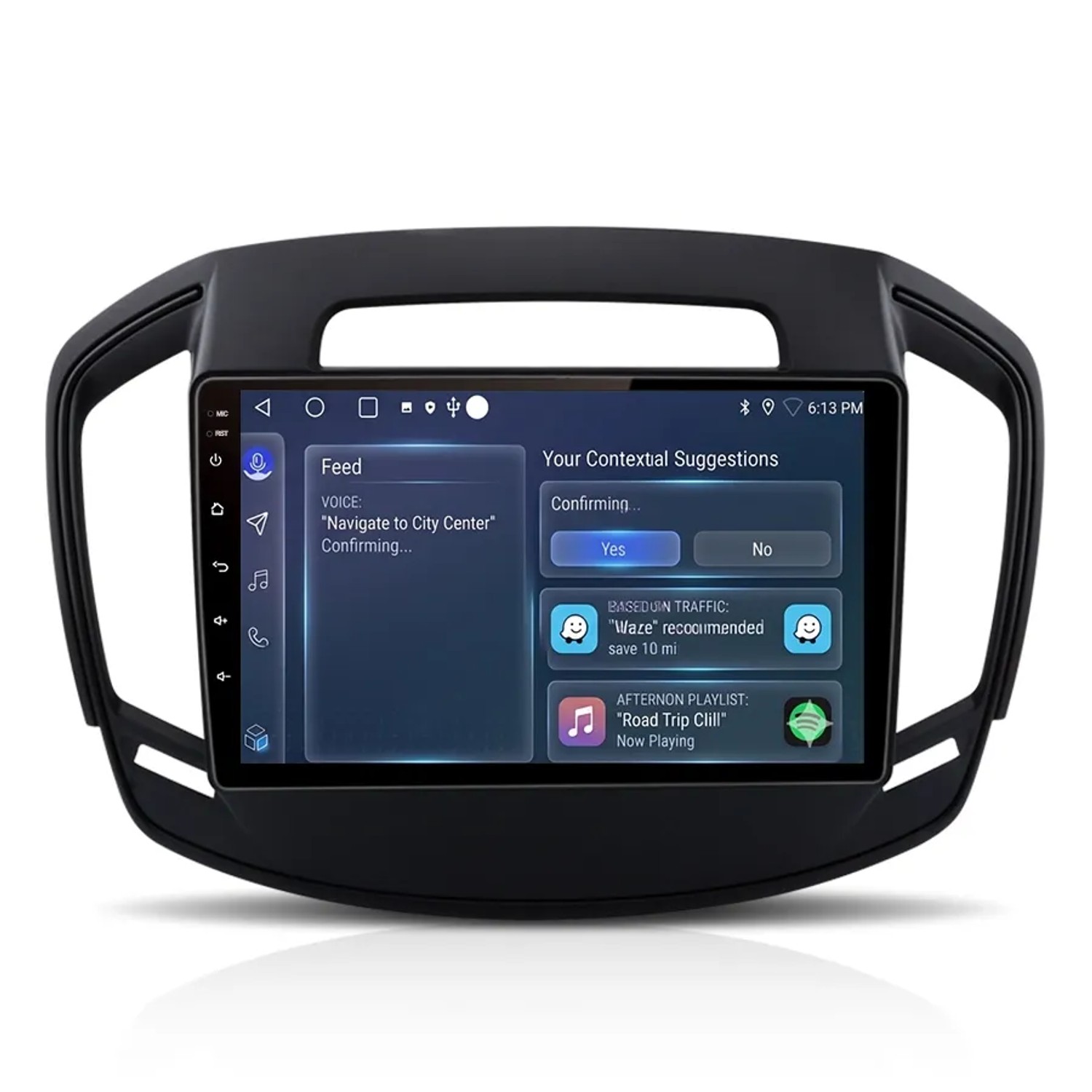 Junsun 9 Zoll Android Autoradio für Opel Insignia mit Touchscreen, Navigation und Bluetooth.