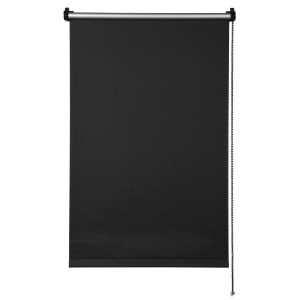 Gardinia Easyfix Thermo Rollo, schwarz, 45x150cm, zur einfachen Montage ohne Bohren.