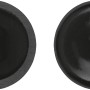 Schwarze LUX Abdeckkappen PZ3, 30 Stück, für Spanplattenschrauben und Universalschrauben.
