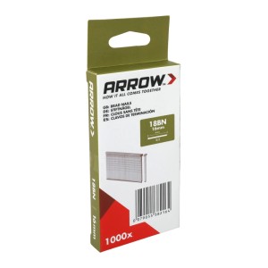 Arrow Tackernägel 18BN, 16 mm, 1000 Stück, für Hand- und Elektrotacker.