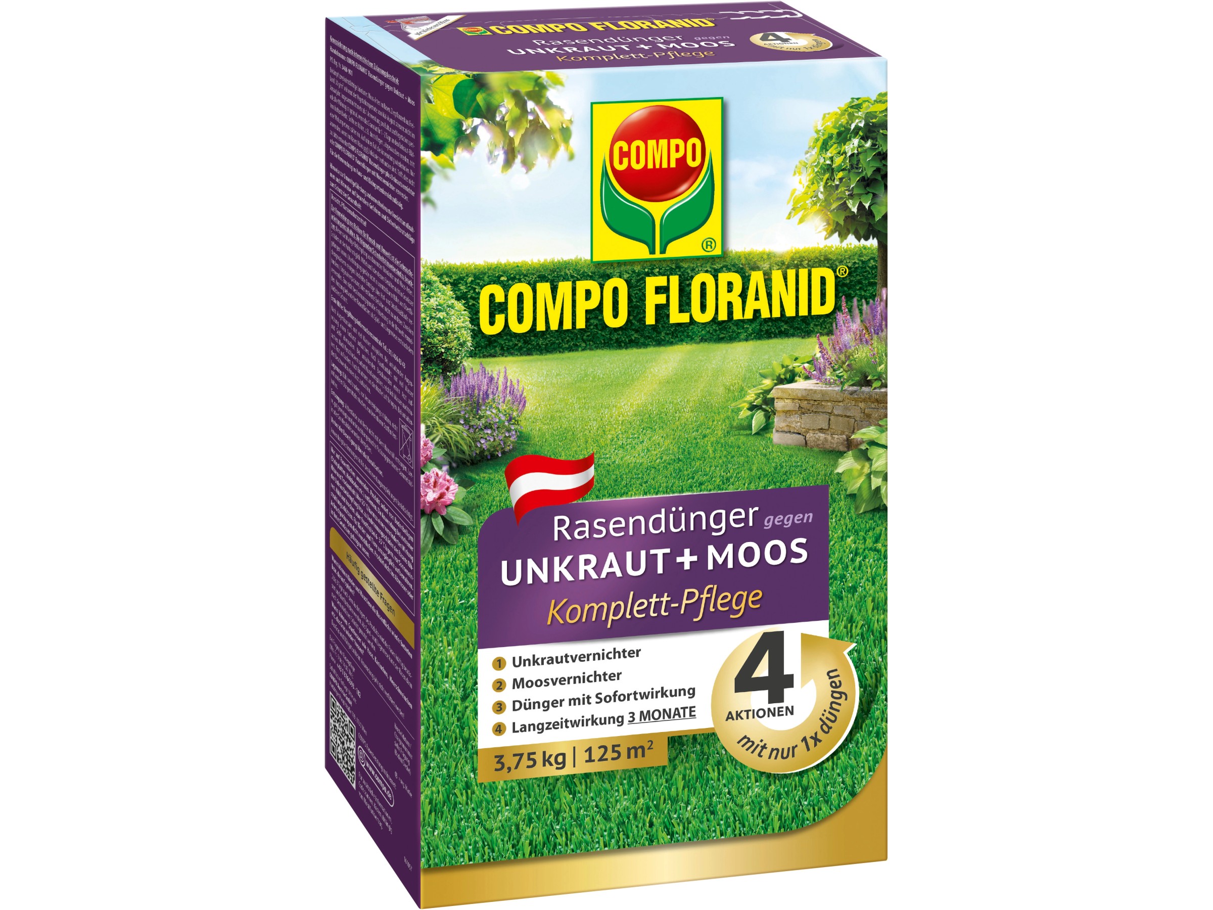 Florovit Rasendünger Anti-Moos – 4 Kg Für 200 M²