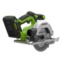 Greenworks Akku-Kreissäge, 24 V, Akku-Werkzeug für Holzarbeiten.
