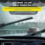 Michelin Scheibenwischer Multi Fit Single 50 im Einsatz für klare Sicht bei Regen.