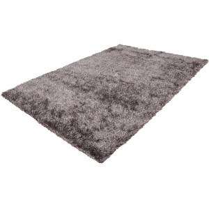 Kayoom Hochflorteppich Diamond 700 in Champagner, Ø 120 cm, aus Polyester.